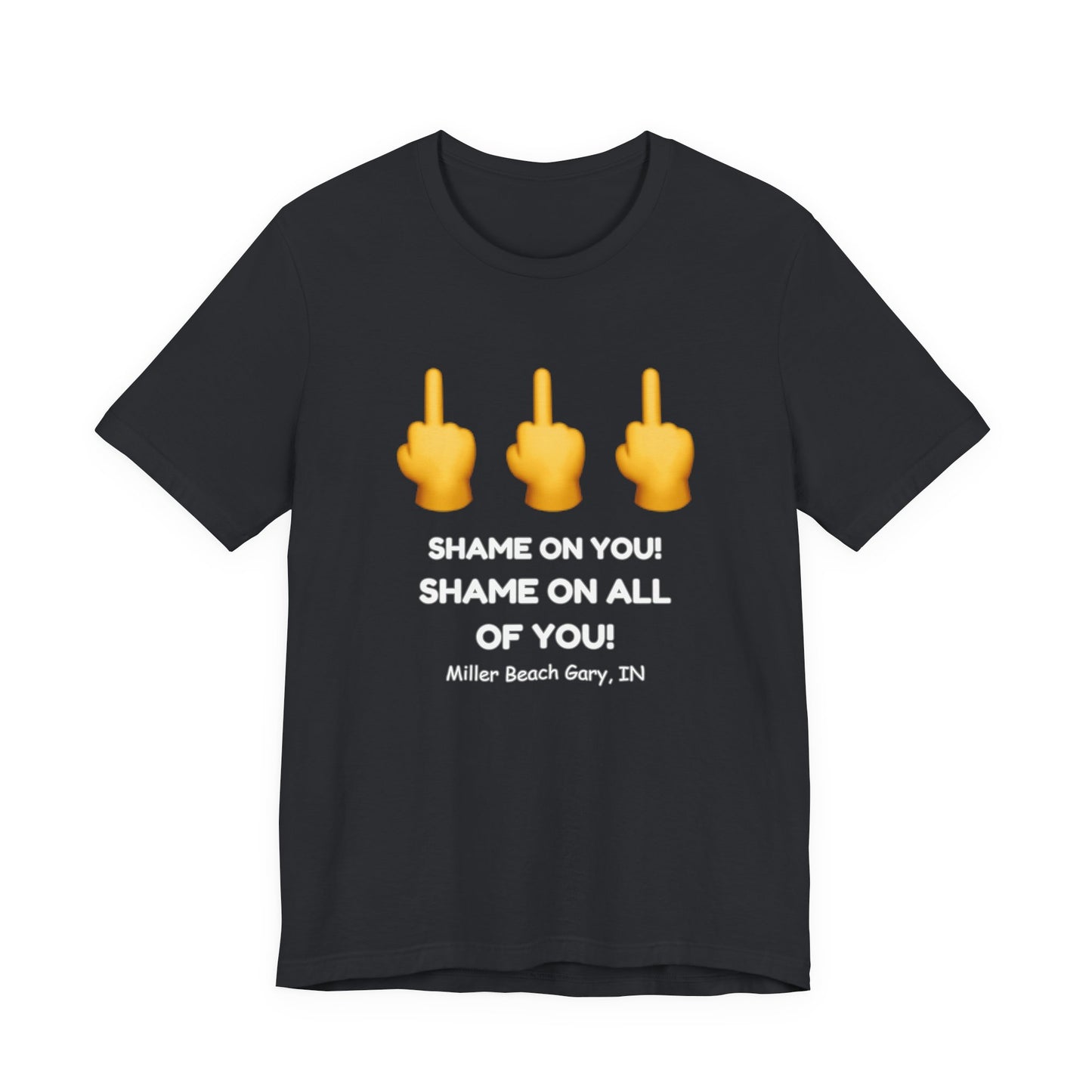 Shame on You! Shame on all of You! Miller Beach, Gary, IN Unisex T-Shirt