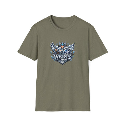 Weiss Valkyries - All In Jest Trivia Team Graphic T-Shirt — Norse Warrior Crest Tee