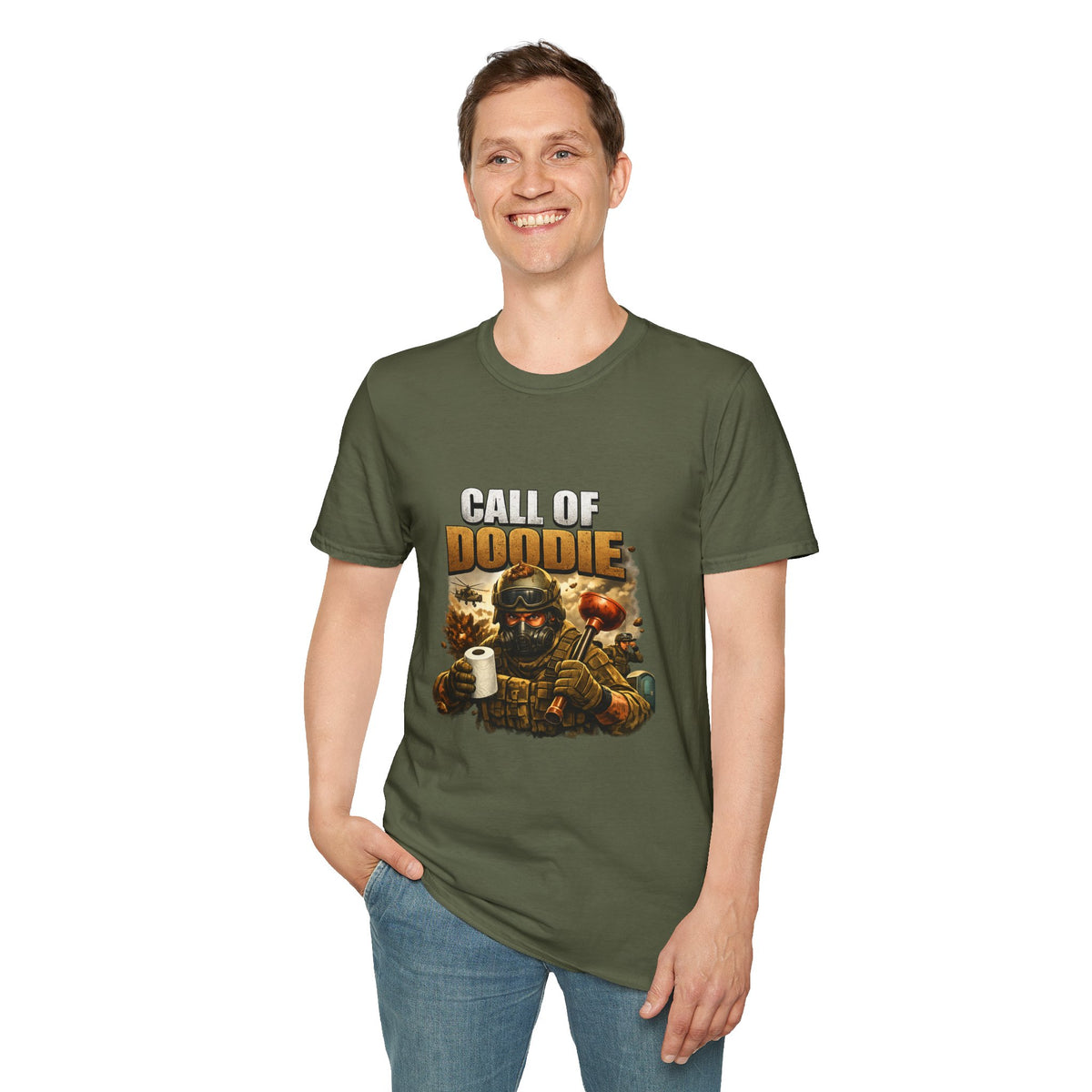 Call of Doodie T-Shirt — Funny Gamer Military Toilet Humor Tee