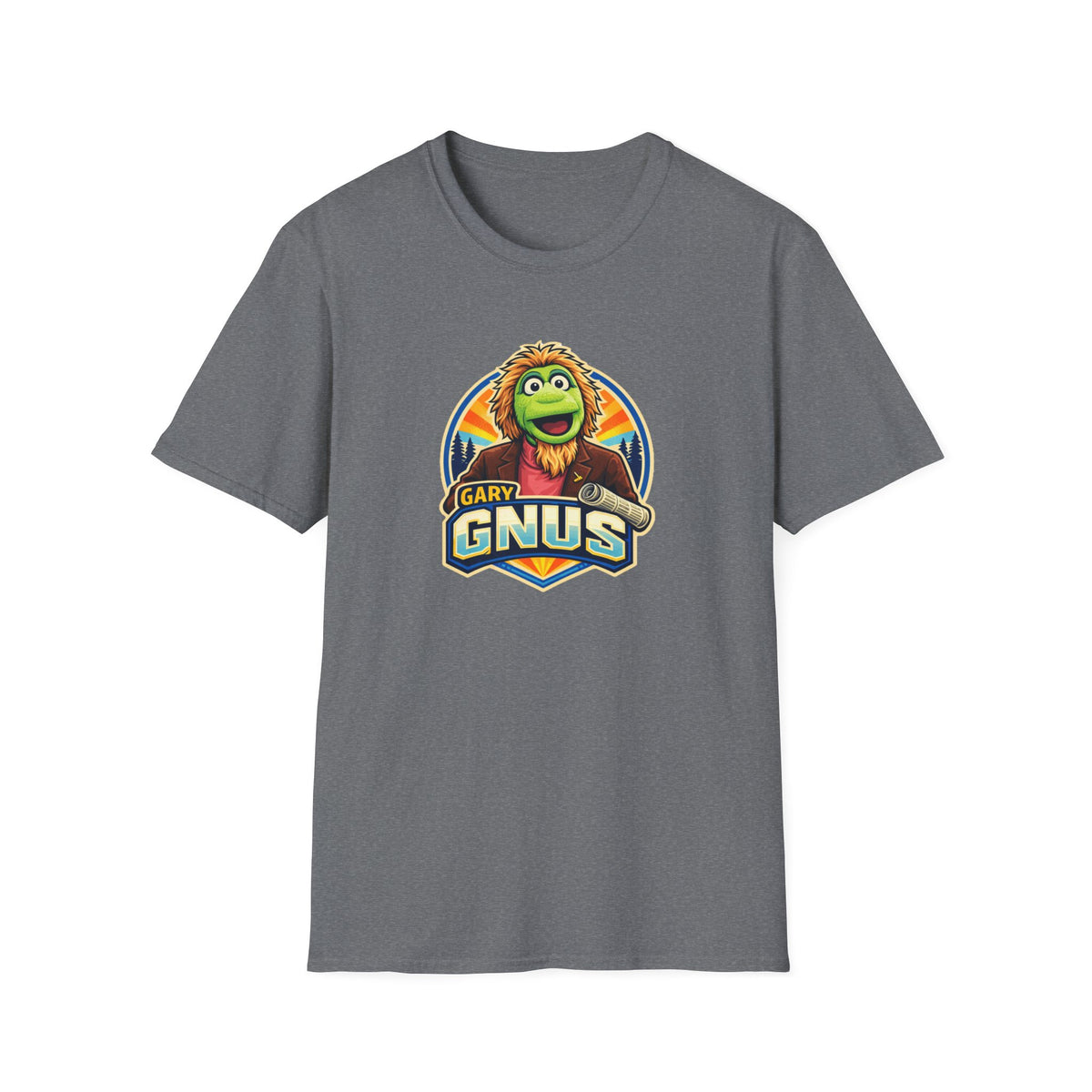 Gary Gnus All In Jest Trivia Team T-Shirt — Retro Cartoon Graphic Tee