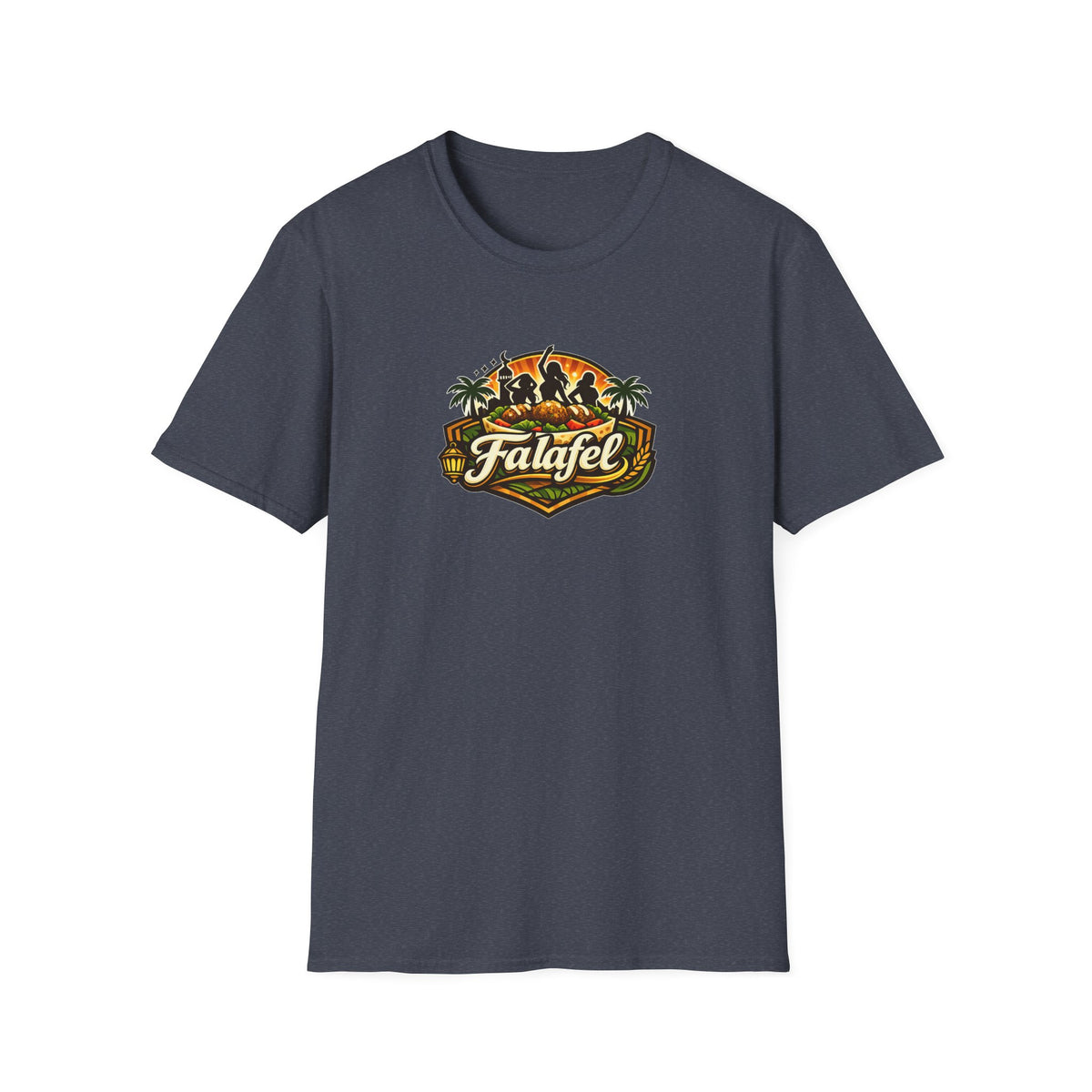 Falafel Brothel - All In Jest Trivia T-Shirt — Vintage Tropical Falafel Logo Tee