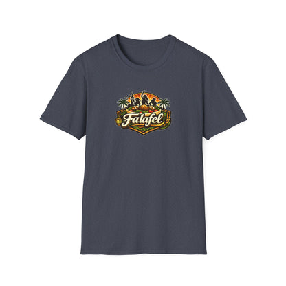 Falafel Brothel - All In Jest Trivia T-Shirt — Vintage Tropical Falafel Logo Tee