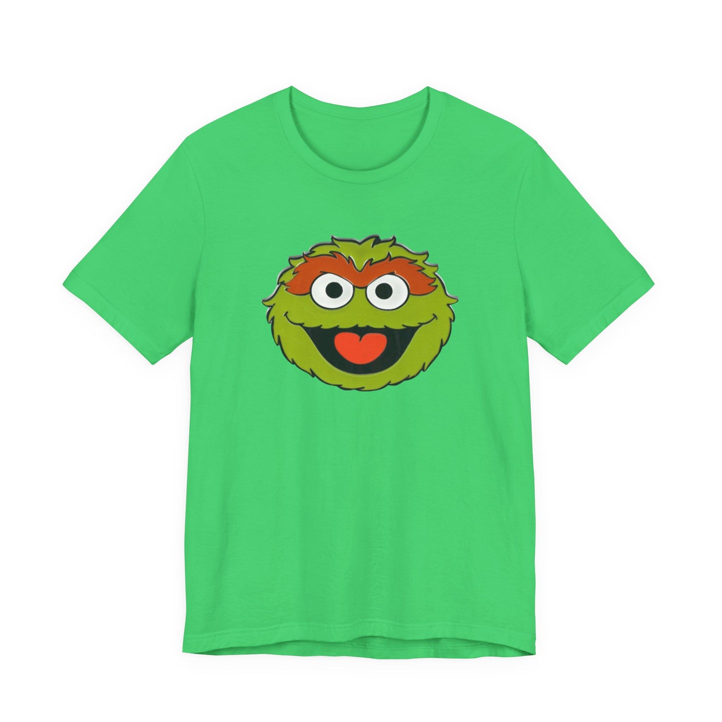 Playful Oscar the Grouch Tee - Unisex Jersey Short Sleeve Shirt, Fun Graphic Top, Casual Wear, Gift for Fans, Comic Collectibles