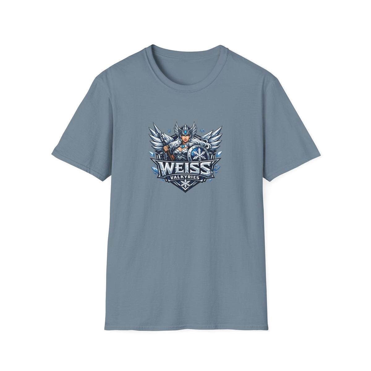 Weiss Valkyries - All In Jest Trivia Team Graphic T-Shirt — Norse Warrior Crest Tee
