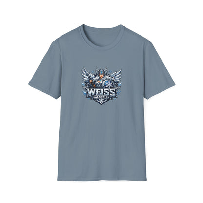 Weiss Valkyries - All In Jest Trivia Team Graphic T-Shirt — Norse Warrior Crest Tee