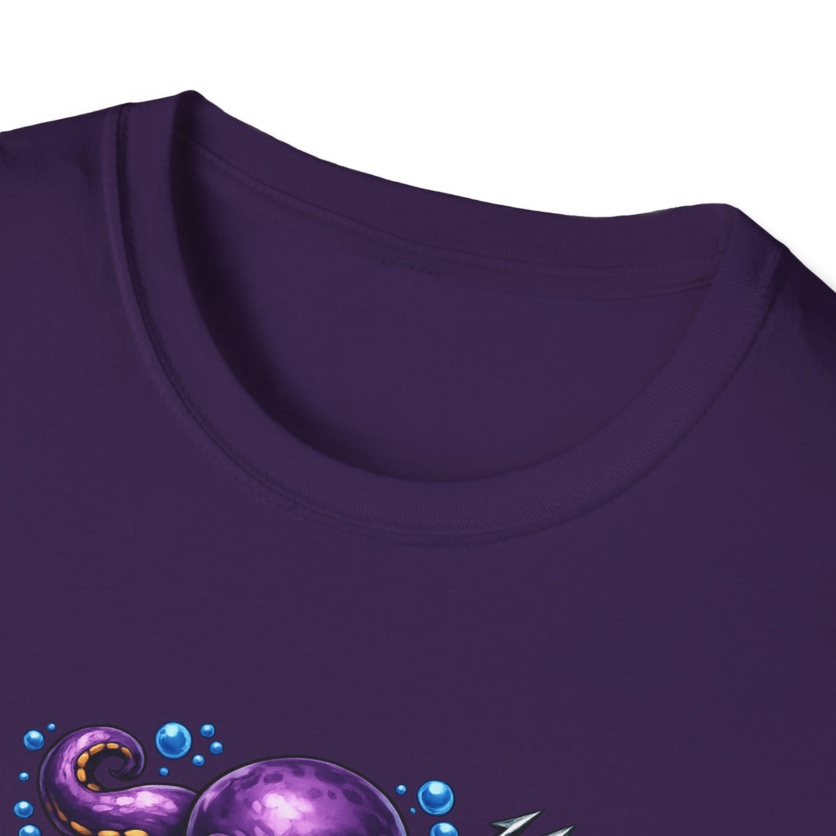 Manic Octopus - All in Jest Trivia Team T-Shirt — Vibrant Purple Octopus Design