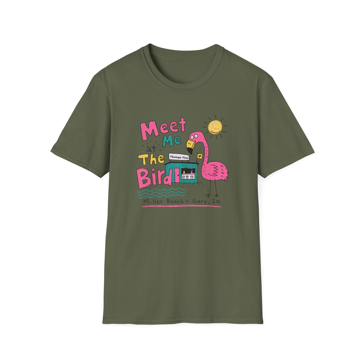 Meet Me at the Bird 2026 T-Shirt — Cute Flamingo Summer Tee