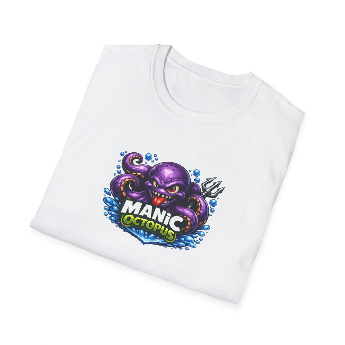 Manic Octopus - All in Jest Trivia Team T-Shirt — Vibrant Purple Octopus Design