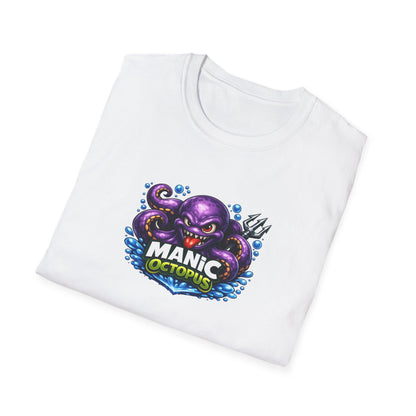 Manic Octopus - All in Jest Trivia Team T-Shirt — Vibrant Purple Octopus Design