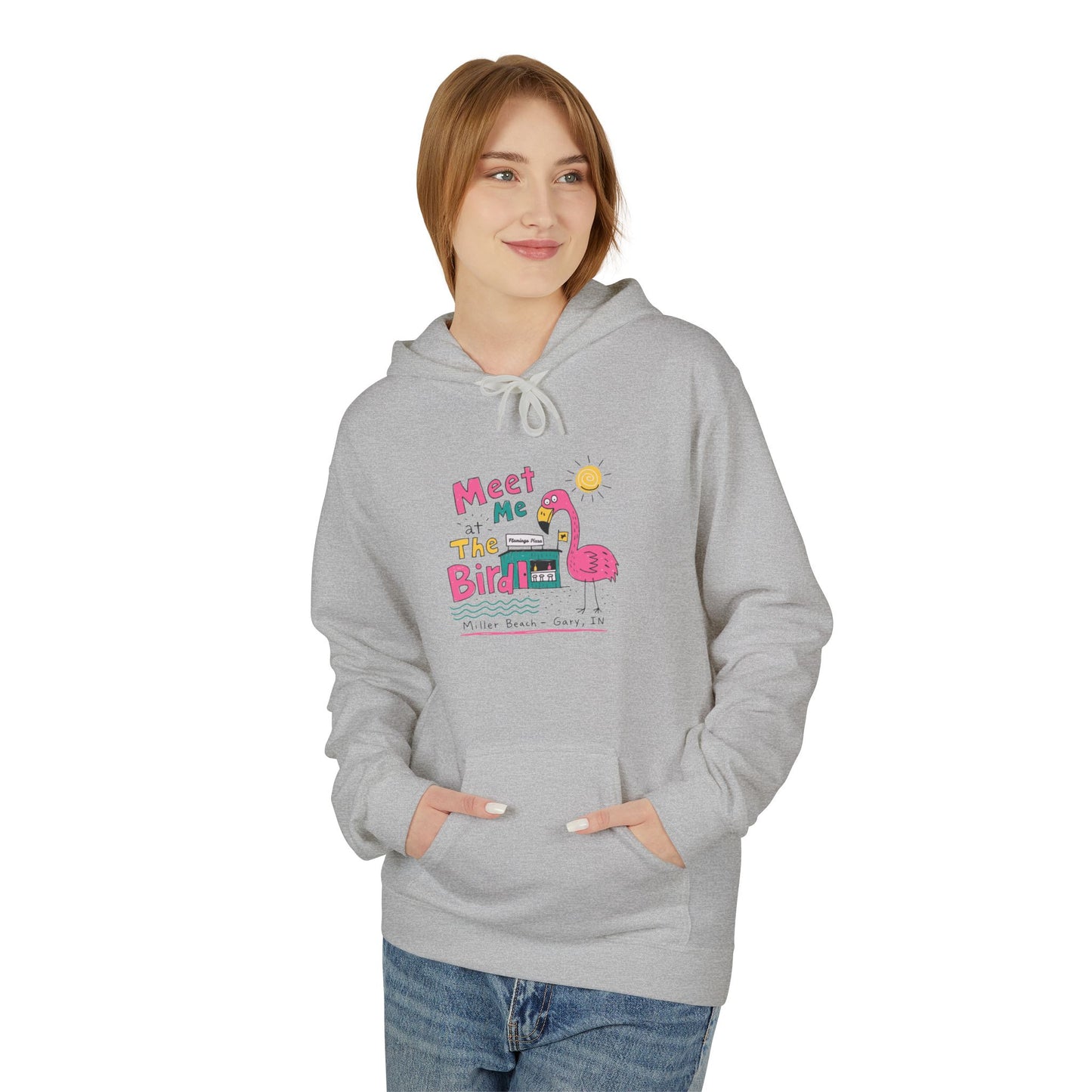 Meet Me At The Birdie Flamingo Hoodie