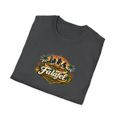 Falafel Brothel - All In Jest Trivia T-Shirt — Vintage Tropical Falafel Logo Tee