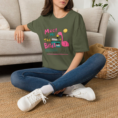 Meet Me at the Bird 2026 T-Shirt — Cute Flamingo Summer Tee