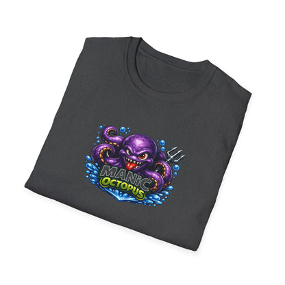 Manic Octopus - All in Jest Trivia Team T-Shirt — Vibrant Purple Octopus Design