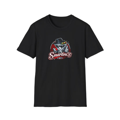 Smartini's All In Jest Trivia Team — Retro Cocktail Cat Logo Tee