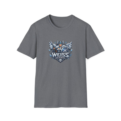 Weiss Valkyries - All In Jest Trivia Team Graphic T-Shirt — Norse Warrior Crest Tee