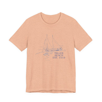 Miller Beach Est. 1918 Sailboat Tee