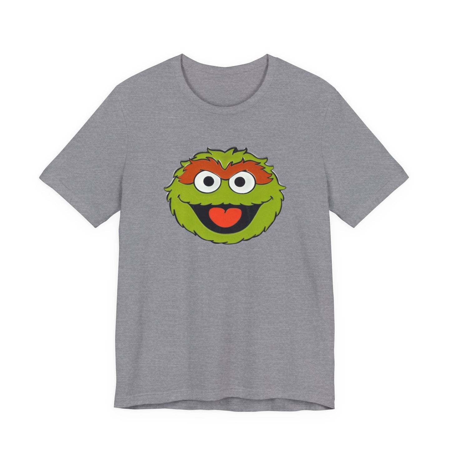 Playful Oscar the Grouch Tee - Unisex Jersey Short Sleeve Shirt, Fun Graphic Top, Casual Wear, Gift for Fans, Comic Collectibles