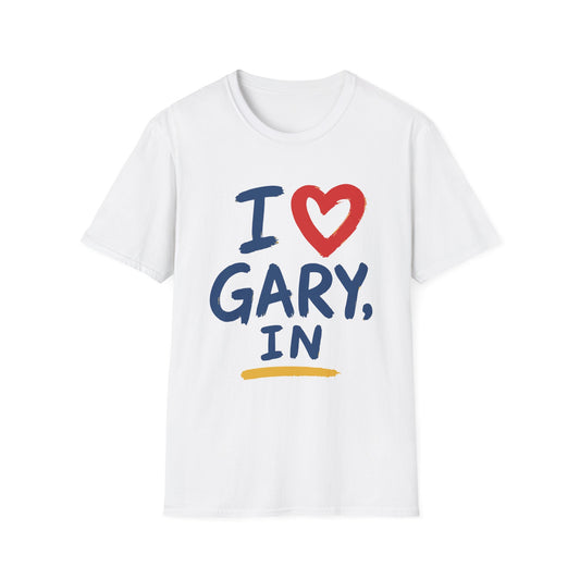 I Love  Gary IN T‑Shirt — Indiana City Pride Tee