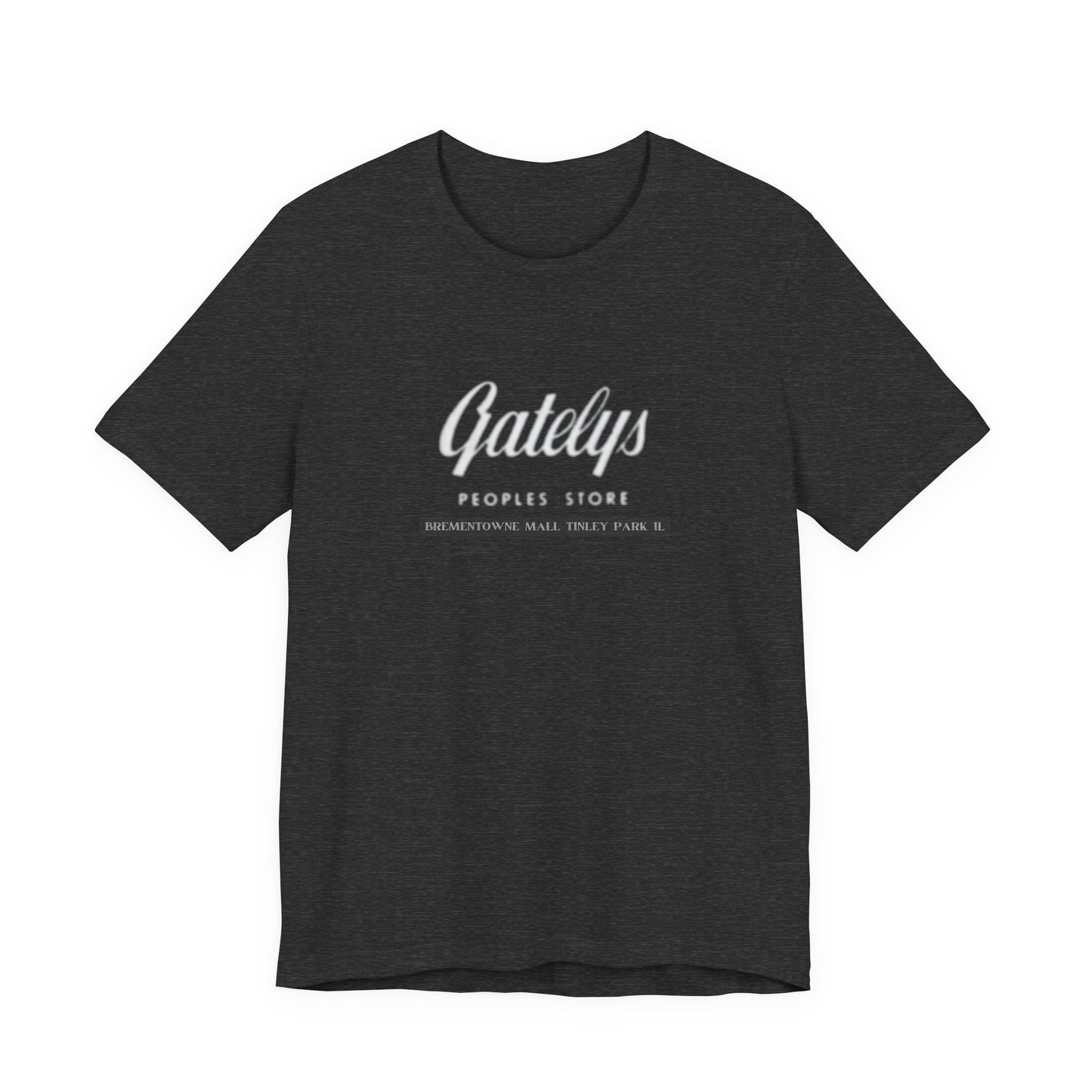 Gatelys People’s Store Logo Tee — Casual Vintage Script T‑Shirt