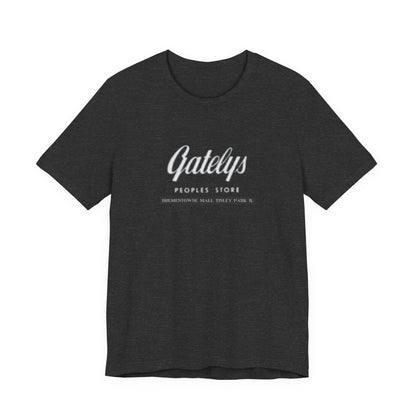 Gatelys People’s Store Logo Tee — Casual Vintage Script T‑Shirt