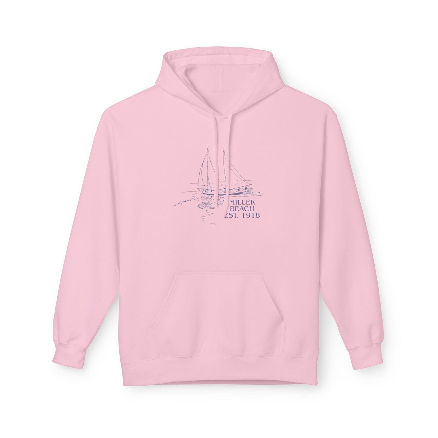 Beach Umbrella Hoodie — "Meet Me at the Beach" Graphic Hoodie Designed by KP