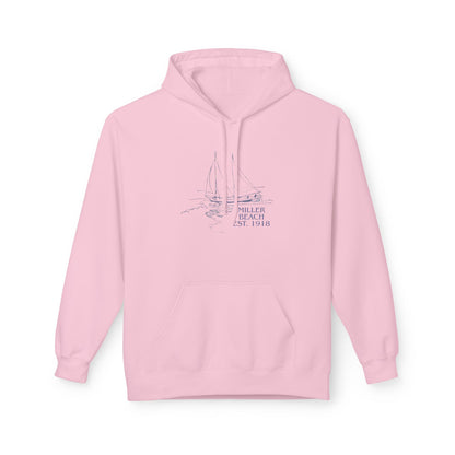 Beach Umbrella Hoodie — "Meet Me at the Beach" Graphic Hoodie Designed by KP