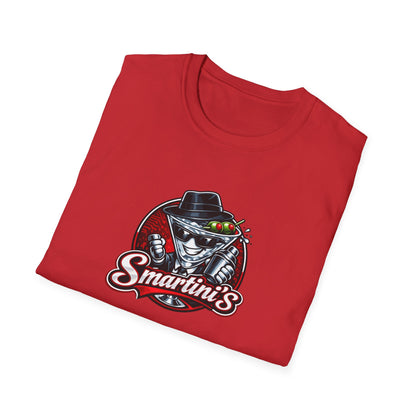 Smartini's All In Jest Trivia Team — Retro Cocktail Cat Logo Tee