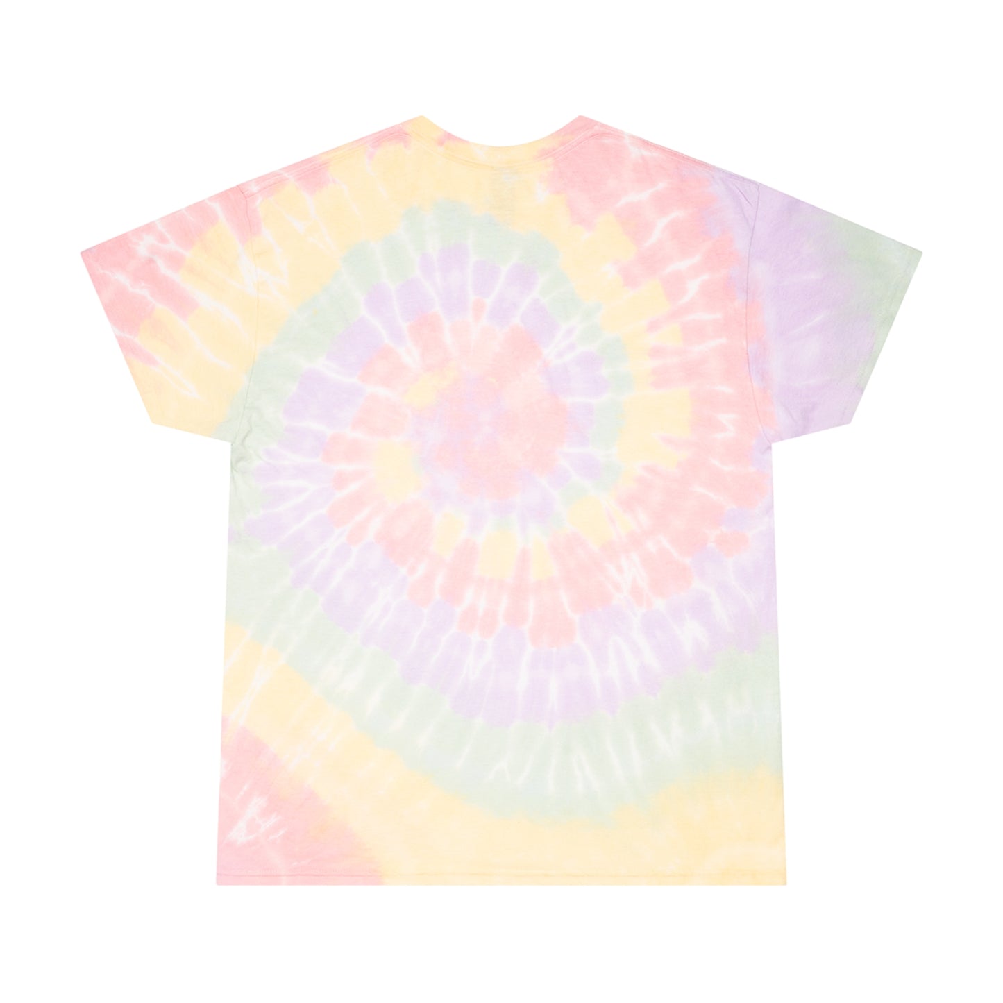 Introducing the Miller Wiffel Ball Stealy - Tie-Dye Tee, Spiral - Unisex by Printify. This vibrant tie-dye t-shirt features a swirl of blue, green, red, yellow, and purple colors in a classic spiral pattern. Made from 100% pre-shrunk cotton, it boasts a striking graphic at the center: a white skull wearing a baseball hat with the text "Miller Wiffle" on a red and blue background.