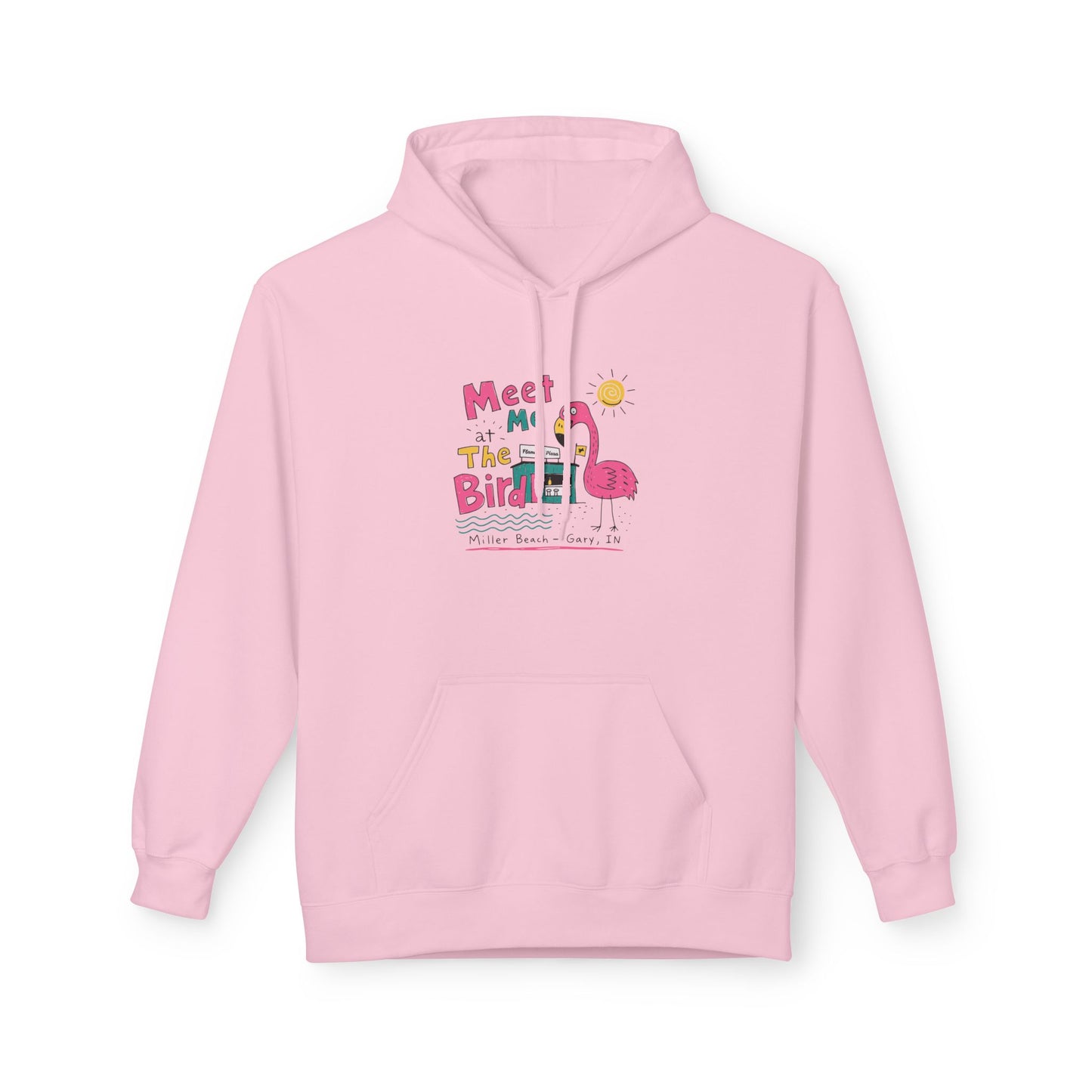 Meet Me At The Birdie Flamingo Hoodie
