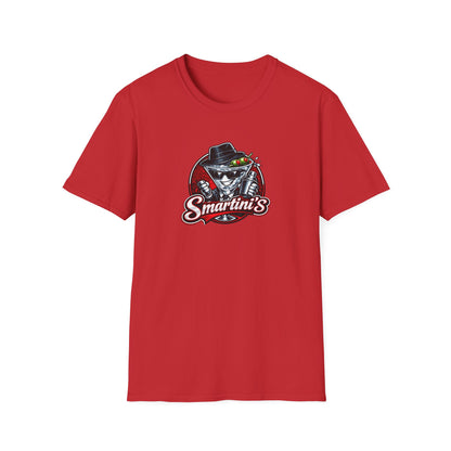 Smartini's All In Jest Trivia Team — Retro Cocktail Cat Logo Tee