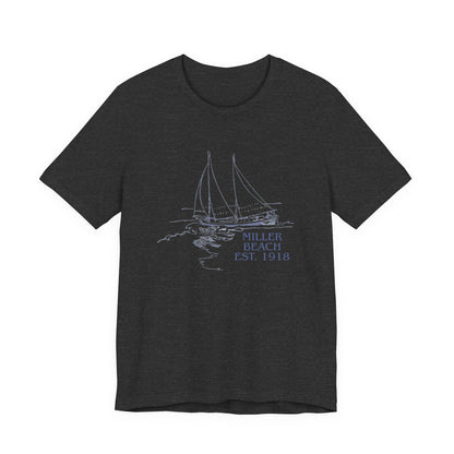Miller Beach Est. 1918 Sailboat Tee