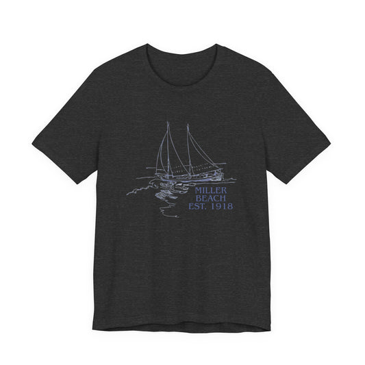 Miller Beach Est. 1918 Sailboat Tee