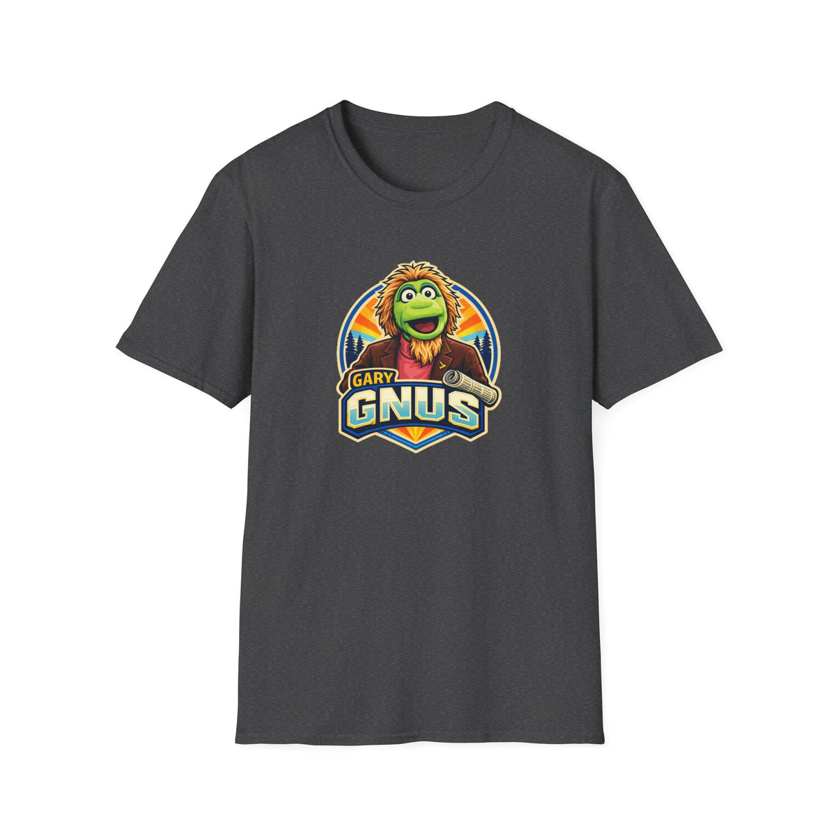 Gary Gnus All In Jest Trivia Team T-Shirt — Retro Cartoon Graphic Tee