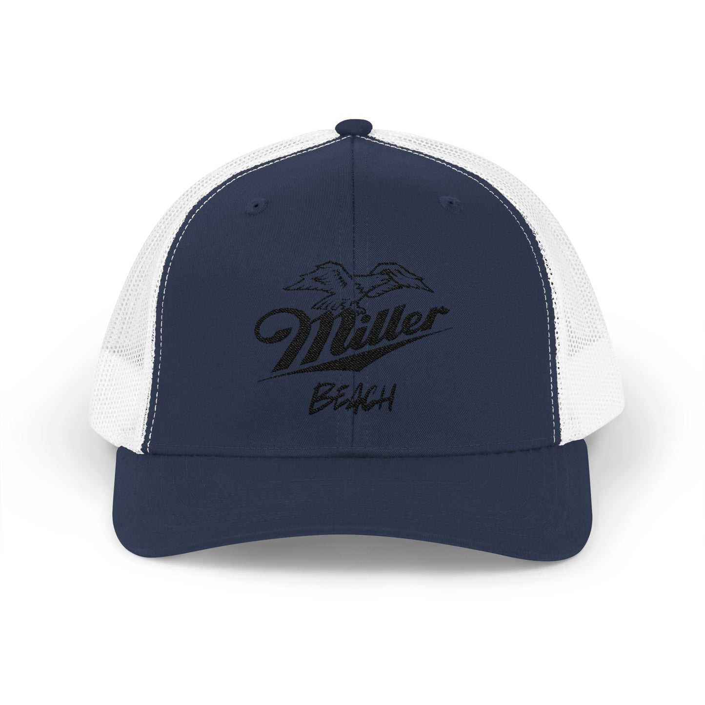 Miller Beach Snapback Trucker Cap OG 1970s Logo