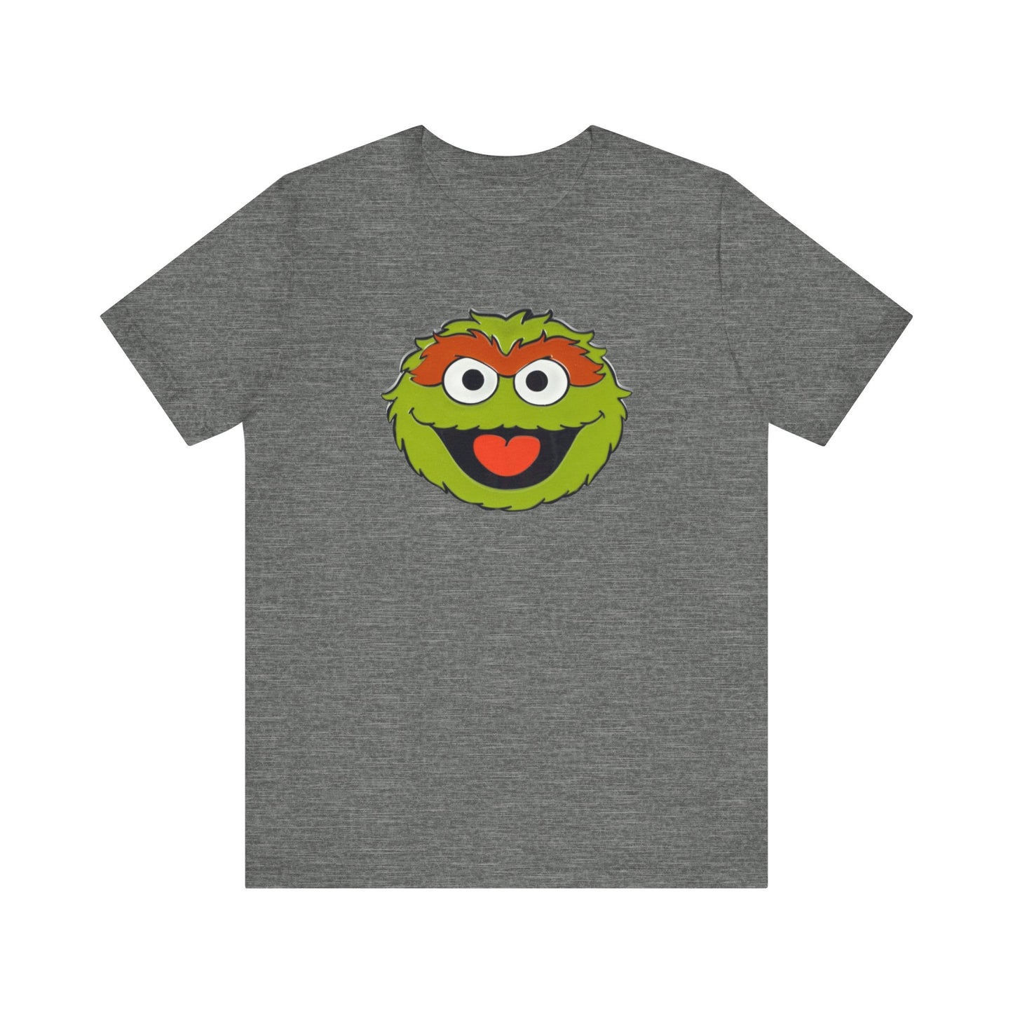 Playful Oscar the Grouch Tee - Unisex Jersey Short Sleeve Shirt, Fun Graphic Top, Casual Wear, Gift for Fans, Comic Collectibles
