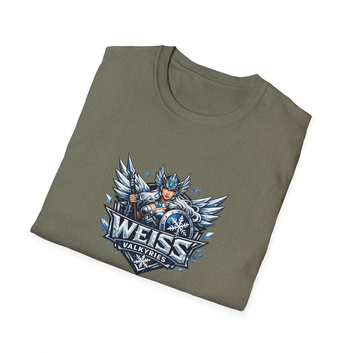 Weiss Valkyries - All In Jest Trivia Team Graphic T-Shirt — Norse Warrior Crest Tee