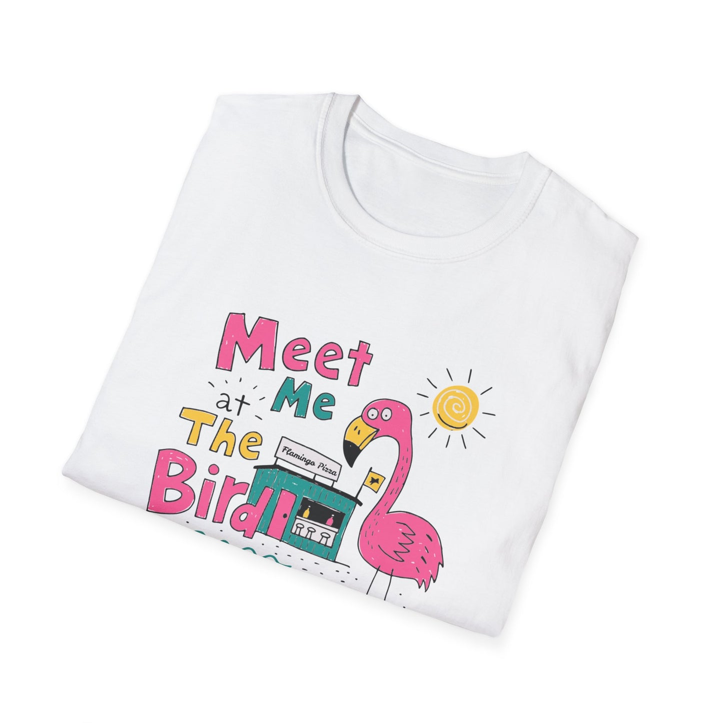 Meet Me at the Bird 2026 T-Shirt — Cute Flamingo Summer Tee