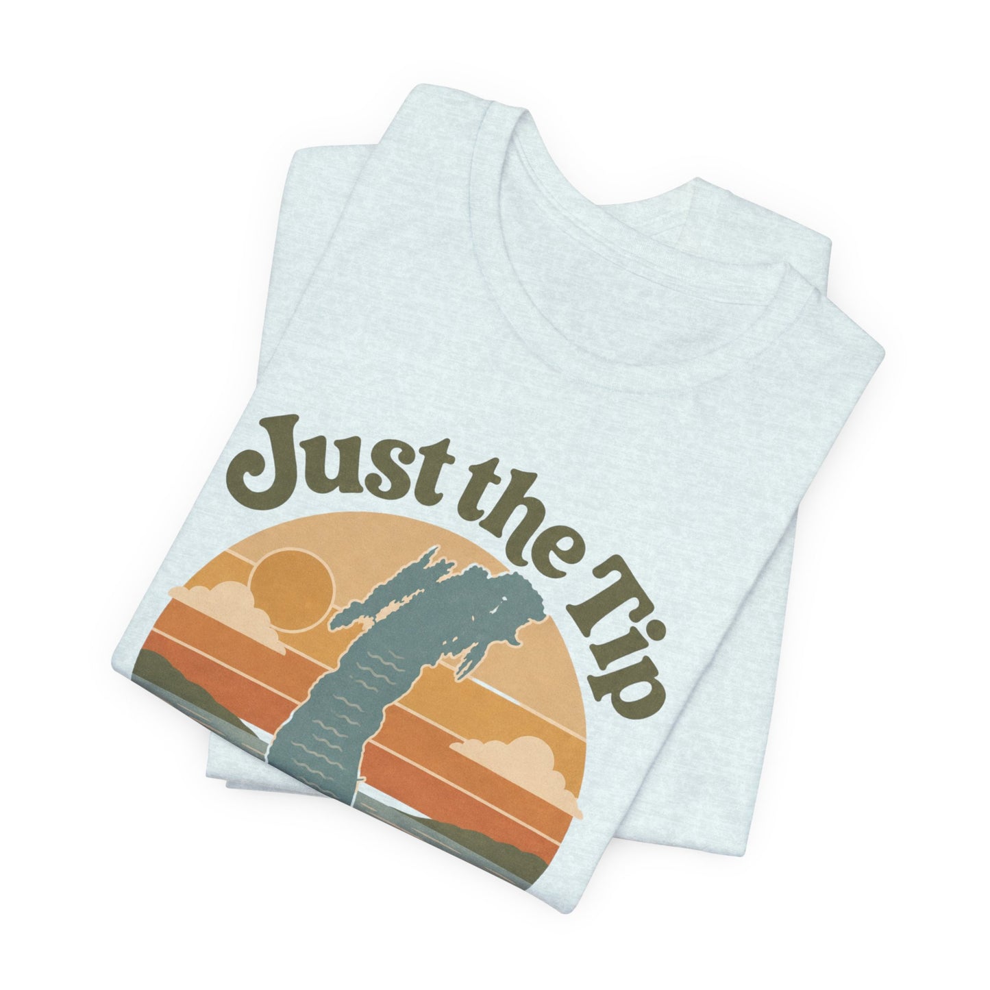Just the Tip 2026 Design Miller Beach Tee  — Retro Lake Michigan Sunset T‑Shirt